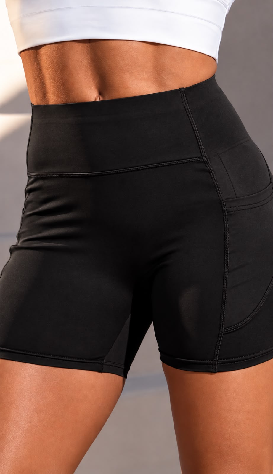 Shorts Pocket Preto Liso