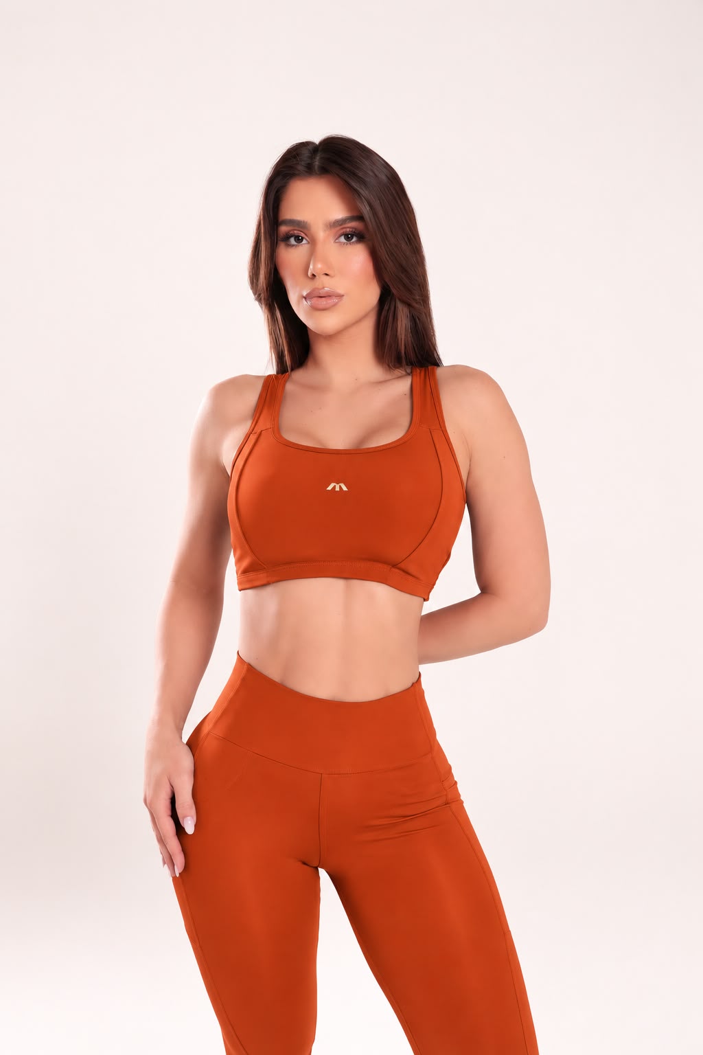 Conjunto Fitness Terracota com Bolso